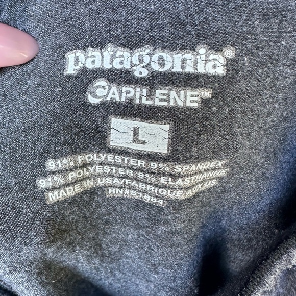 Patagonia Capilene Mens L Grey Base Layer Thermal Long Johns Underwear Pants - Picture 4 of 6